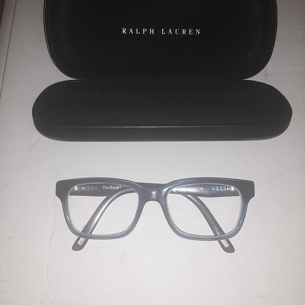Ralph Lauren eyeglasses frames and case.